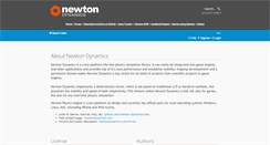 Desktop Screenshot of newtondynamics.com