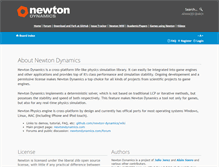 Tablet Screenshot of newtondynamics.com